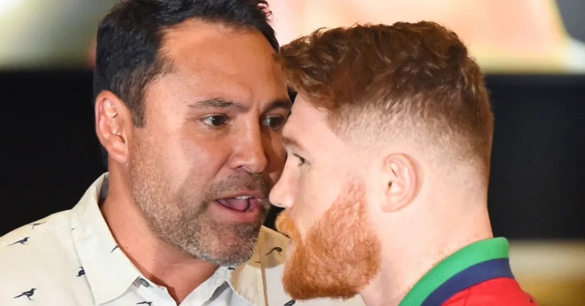 Oscar De La Hoya urges Canelo to cancel comeback against Christian Mbilli