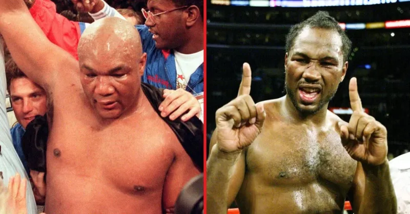 Frank Bruno picks a winner in prime George Foreman vs Lennox Lewis fight