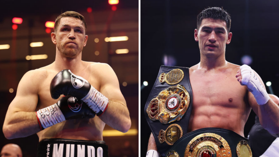 A split picture of Callum Smith and Dmitry Bivol